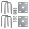 A.A Square U Bolts & Tie Plate Kit for 1-1/2"