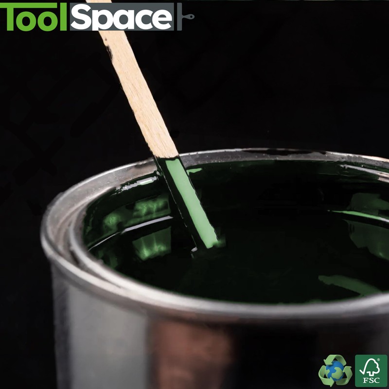 ToolSpace 25 x Wooden Paint Stirrers 300 mm Stirrers for