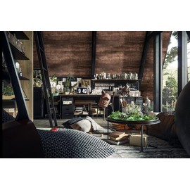 Dimoon 197''x17.7"Wood Wallpaper Brown Wood Paper Wood Plank Wood Peel and Stick Wallpaper Removable Rustic Wood Grain Self Adhesive Vintage Distressed Wood Grain Wood Cabinet Vinyl Roll