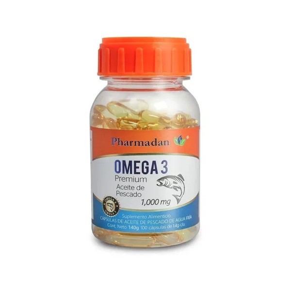 Omega 3 Aceite De Pescado 100 Caps Sabor Neutro