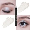 Pearl White Eyeshadow Stick, Shimmering Glitter Eyeshadows Metallic Highlight Pencil
