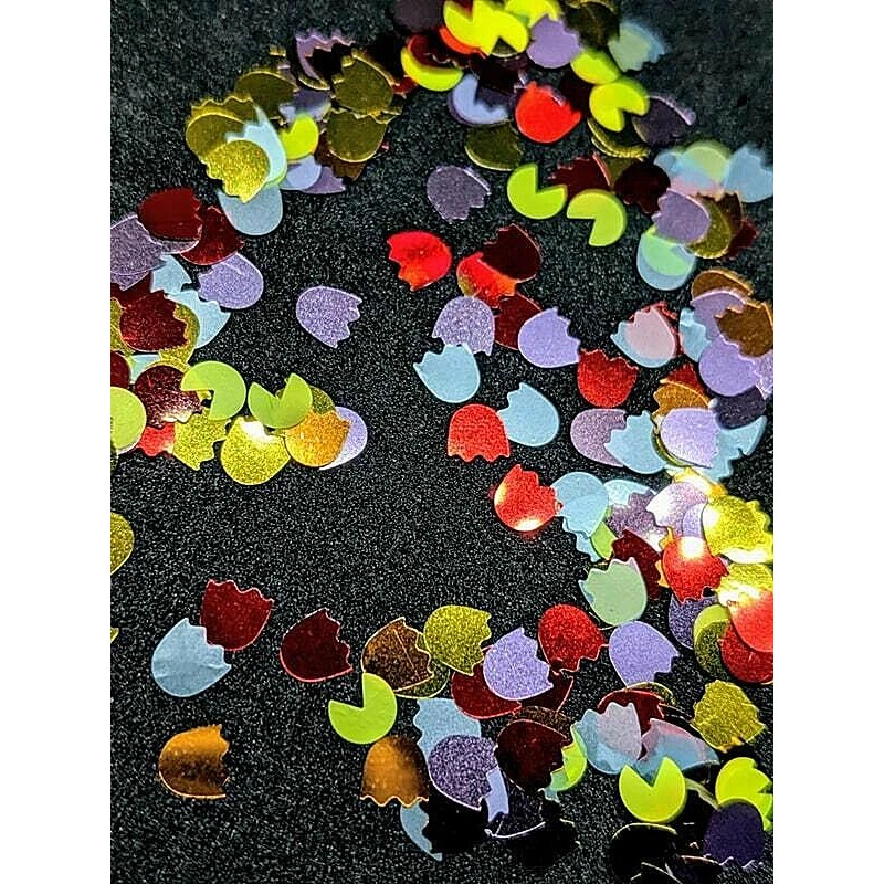 Unique Nail Creations GHOST&PaCMaN GLITTER Shape~Multi Colors~Nail•Ac - Ghost &