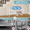 AOODA Long 2 Tier Shoe Rack for Closet Metal Wide