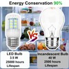 QYKAVM KEI D34L Refrigerator Bulb Replacement for Frigidaire Kenmore, 5304511738