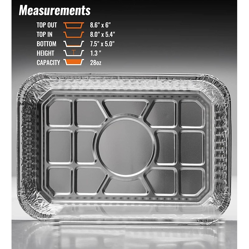 NUPICK 55 Pack 6415 Drip Pans Compatible for Weber Spirit