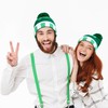 SATINIOR 4 Packs St. Patrick's Day Shamrock Knit Beanie Hat