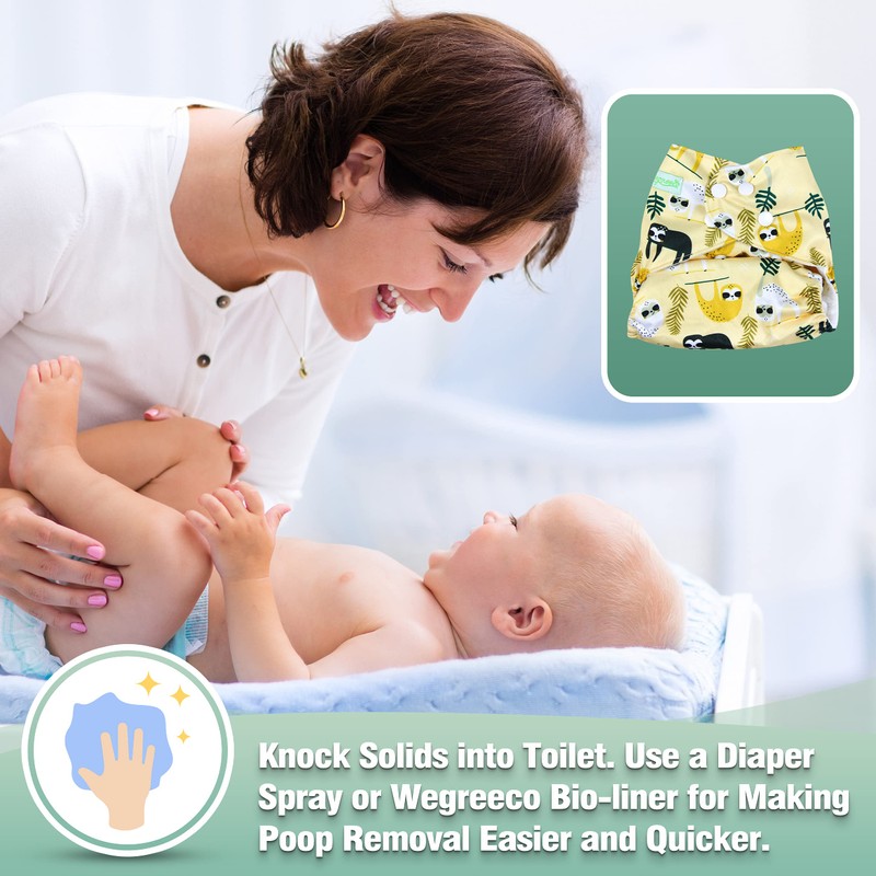 wegreeco - Pañales lavables y reutilizables con bolsillo para bebé,