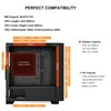 PCCOOLER CPS C3D310 Airflow M-ATX PC Case Mid Tower Desktop