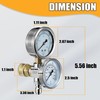 JOEJET Pressure Washer Gauge, Pressure Washer Pressure Gauge and Temperature