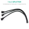 Pack of 4 3-Way 4-Pin PWM Fan Splitter Cable -