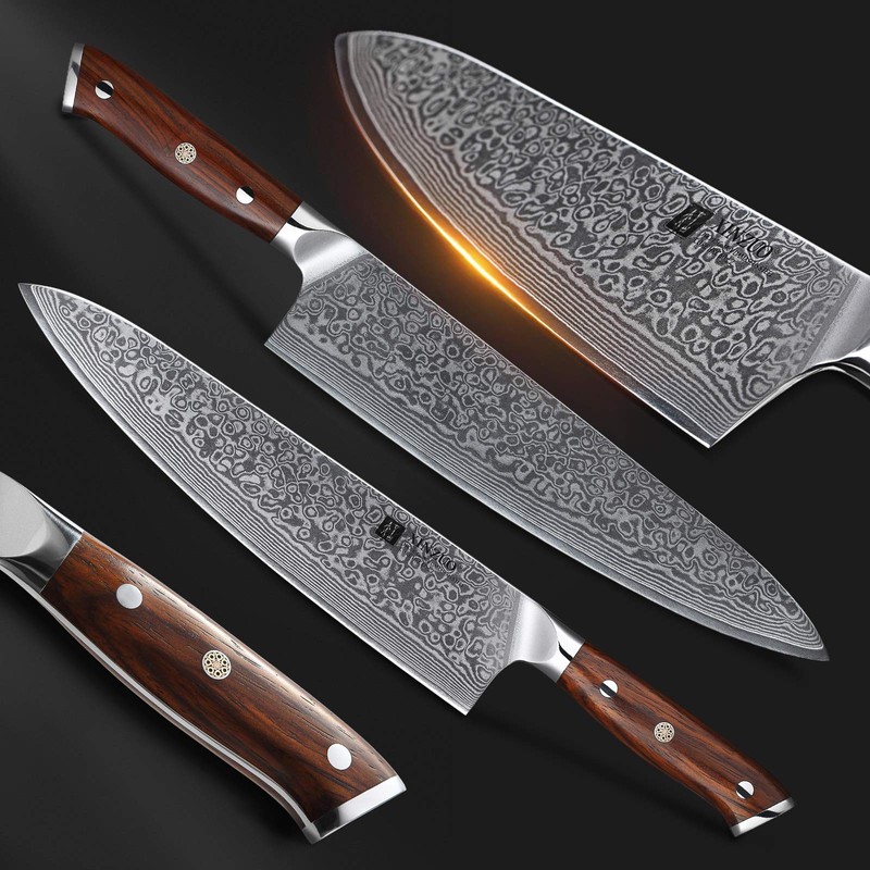XINZUO 10 Inch Damascus Chef Knife Kitchen Knife Sharp Gyuto