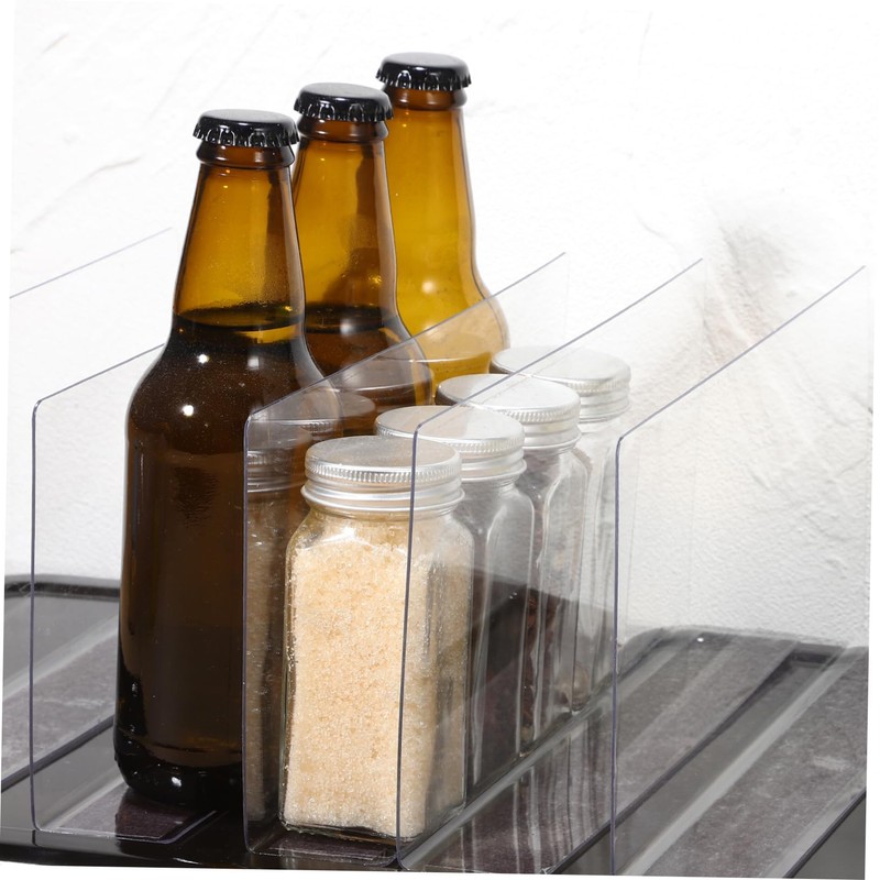 NUOLUX 6pcs L Shape PVC Clear Plastic Convenience Store Display