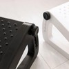 Acupressure Footrest for Study & Work Focus, Leg Rest Height Adjustable Black