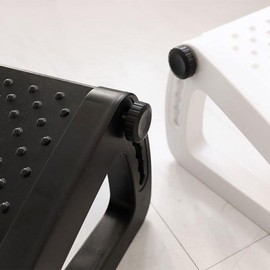 Acupressure Footrest for Study & Work Focus, Leg Rest Height Adjustable Black