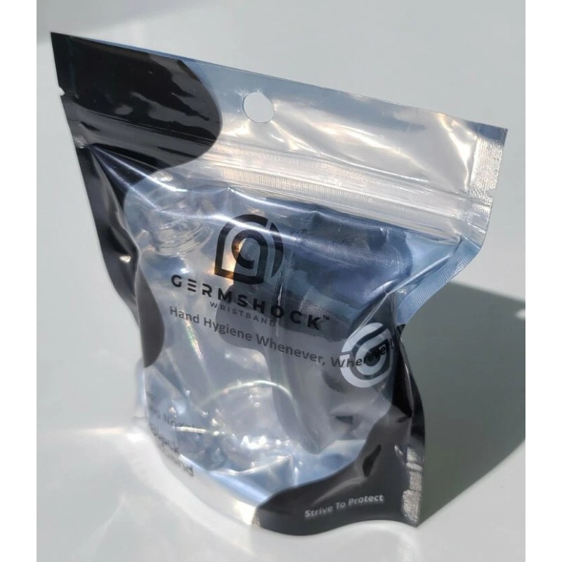 GermShock Hand Sanitizer Wristband Handwash Dispenser Adjustable Portable Bracelet Pump