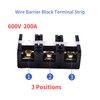 Skweawert 3 Positions Dual Rows 600V 200A Screw Terminal Junction