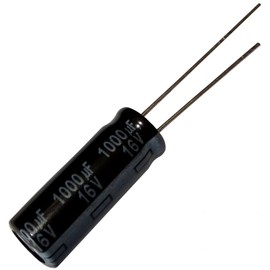 AERZETIX - C13822-5 x Chemical - Electrolytic capacitor - Radial - Low ESR - 1000µF ±20% 16V THT 105°C 9000h Ø8x20mm - 30mΩ 1560mA