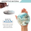 HAOCOO Round Drink Coasters With Holder (Set of 6), Absorbent