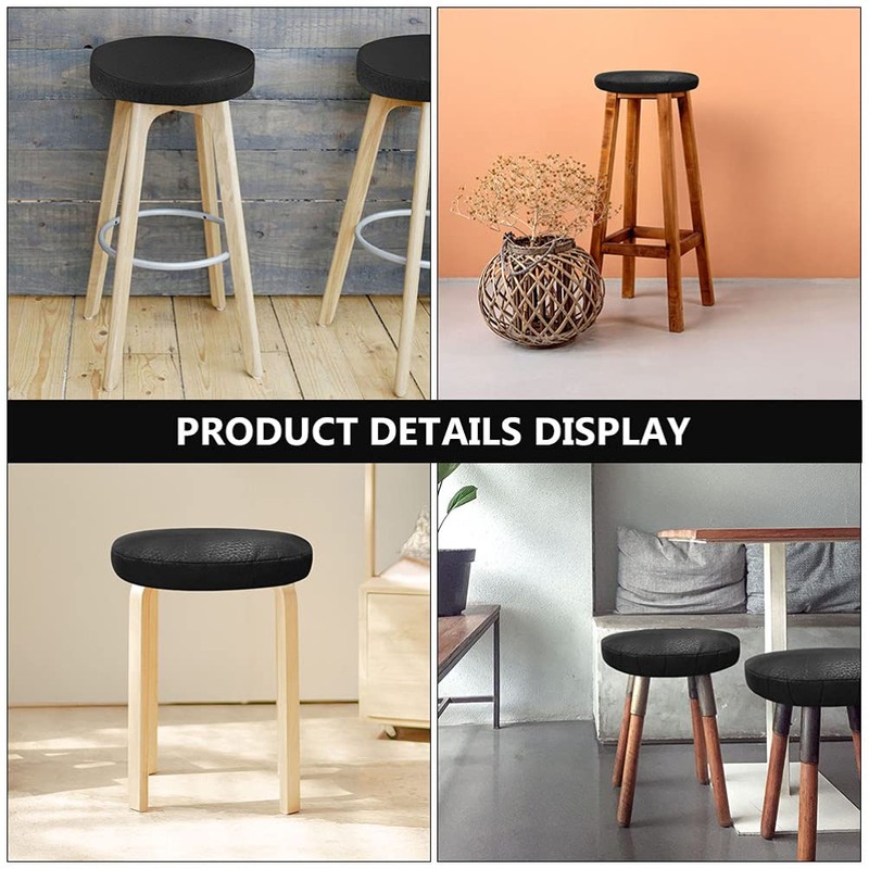 MILISTEN Removable Stool Protector, 2 Pack Bar Stool Cushion PU