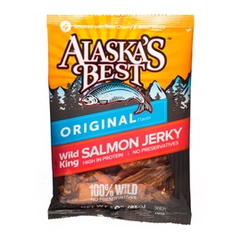 Wild Salmon Jerky 3 Ounce Pouch Original (3 Bags)