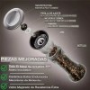 Juego De Molinos Sal Y Pimienta Cristal Molinillos Y Embudo