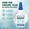 Waterproof Ceramic Glue 60g, Tile Clear Glue for Porcelain and