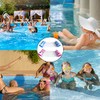 Juego de 2 colchonetas para piscina, flotador e inclinable, 4