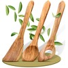 Wooden Cooking Spoons, Set of 3, Made of Olive Wood,