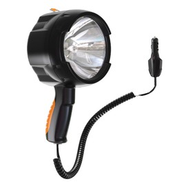Liaoman Pro Handheld Spotlight Flashlight up to 1500 Lumens Halogen 12V Car Charger Spot Light with Hook Outdoor for Camping Emergencies Boating Hunting Hiking