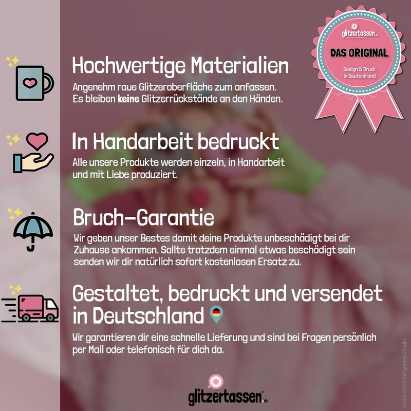 glitzertassen.de® | Ich hasse Menschen | Tasse mit Glitzer |