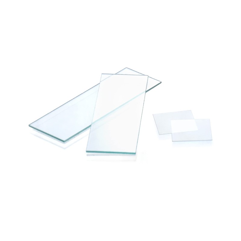 QWORK® 50 PCS microscope slides and 100 PCS cover slips