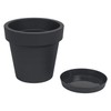 Prosperplast Lofly Flower Pot with Saucer 24.5 x 23 cm