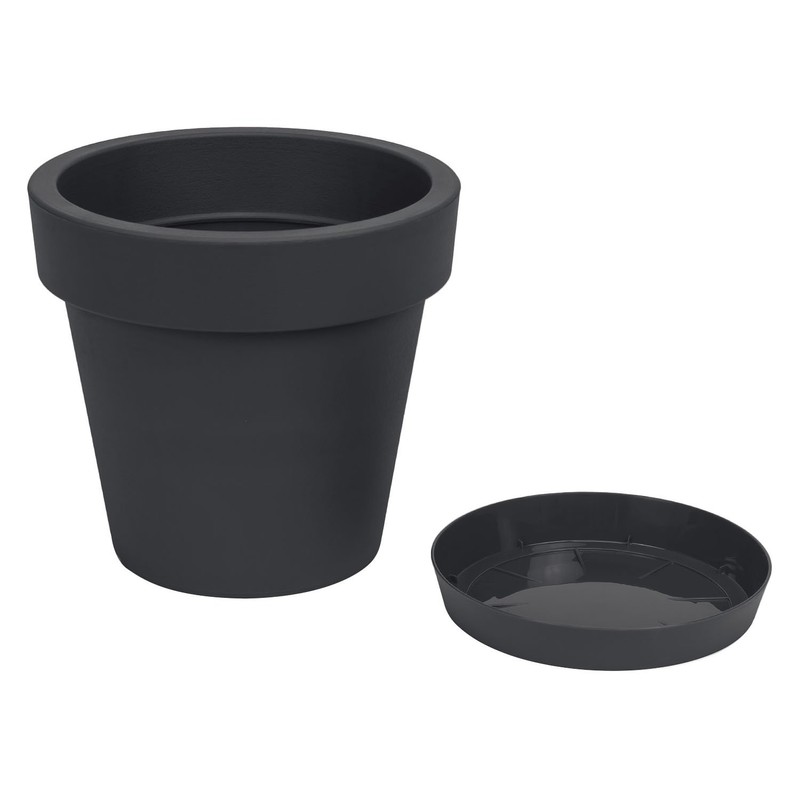 Prosperplast Lofly Flower Pot with Saucer 24.5 x 23 cm