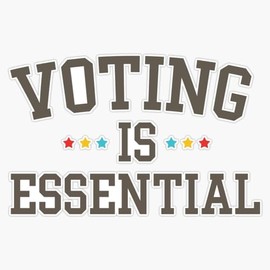 LAD Studio Voting is Essential : 2020 Presidential Elections Sticker Bumper Sticker Vinyl Decal 5""