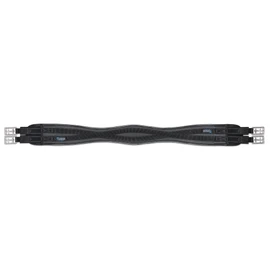 Shires Anti-chafe Elastic Contour Girth - Black: 54