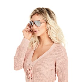 GUESS GF6072 Shiny Rose Gold/Bordeaux Mirror One Size