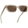 WMP Eyewear - Women's Polarized Rectangular Sunglasses, Narrow Acetate Frame,