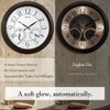 FOUNTAIN DESIGNS 18" Illuminated in/Outdoor Clock with Smart Sensor and