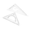 Mipcase Mini Right Angle Marking Triangle Ruler Protractor Set Precision