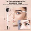 3 Head Eyebrow Eyelash Shaper Eyelash Comb Double Head Brush
