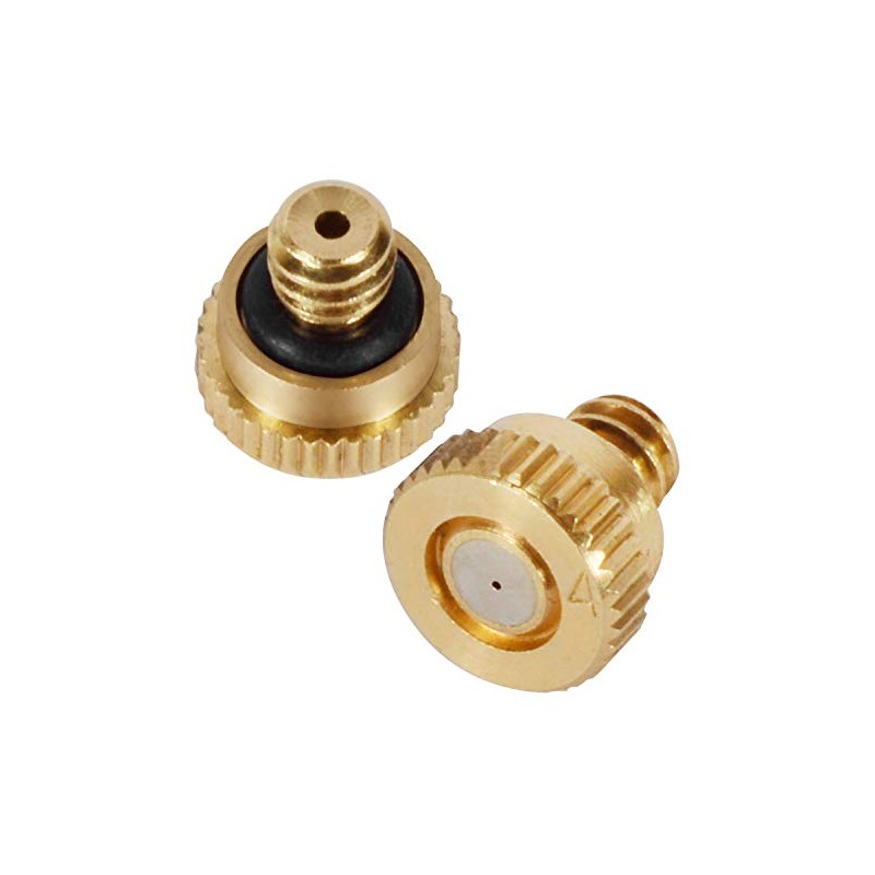 KUWAN Brass Misting Nozzles - 40pcs Low Pressure Atomizing Sprayers