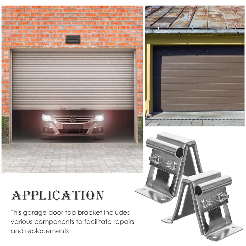 ARTIBETTER 2pcs Garage Door Adjustable Top Bracket, Garage Doors Fixture