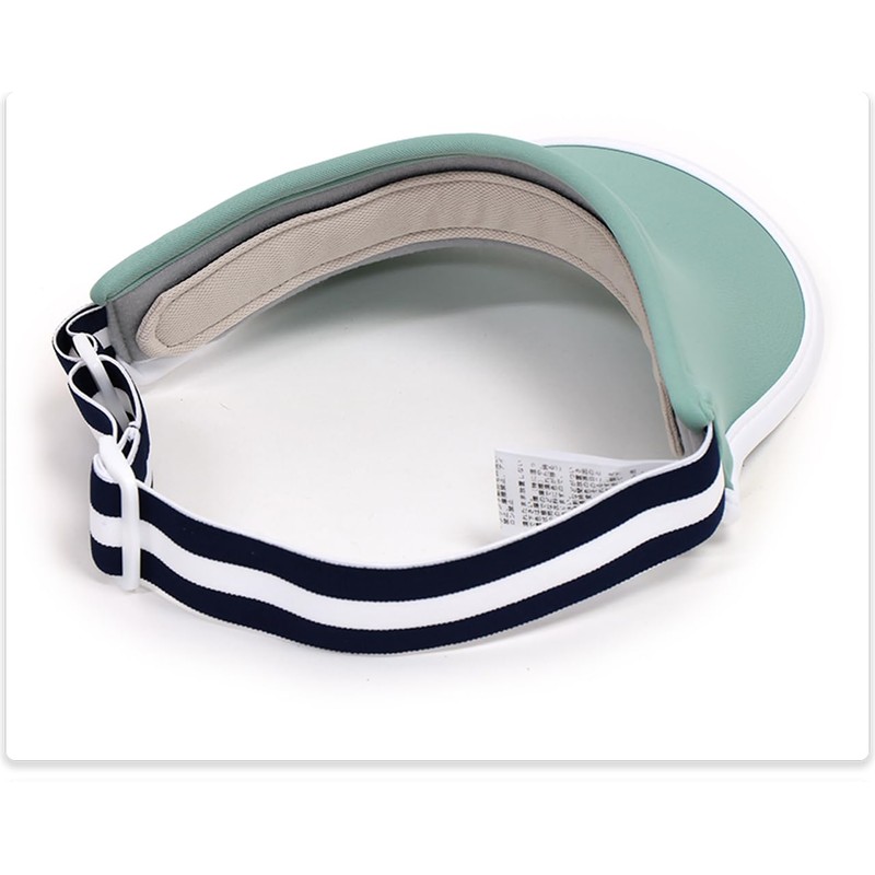 Cox Sportif Women's Jacquard Rubber Visor with Cosmetic Care Tape,