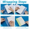 FINGERINSPIRE 40 piezas de cubiertas transparentes para libros, ajustadas para