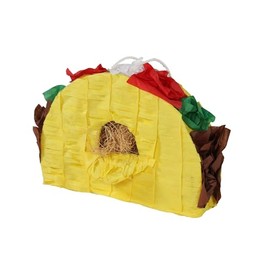 Penn-Plax Taco Pinata with Natural Nesting Material – Safe for Medium and Large Birds – Colorful & Fun Addition to Any Cage
