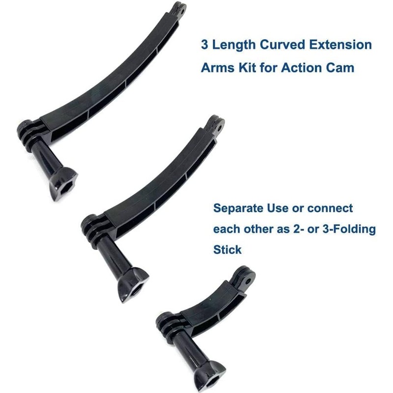 3-in-1 Curved Arced Extension Arms in Different Lengths(7.5/13.5/19.5cm) Compatible with