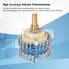 Two Channels Volume Potentiometer 2×24 Gear 20K High Accuracy Volume