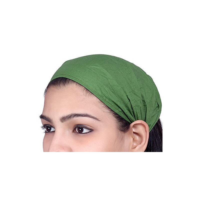Sarjana Handicrafts Lot 10 Pieces Womens Mens Cotton Headband Hairband