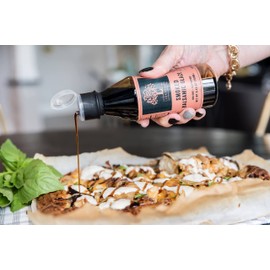 Liokareas Greek Smoked Balsamic Glaze - Organic - NonGMO - 8.45oz - Made from Grapes Grown In Greece - NO ADDED SUGARS