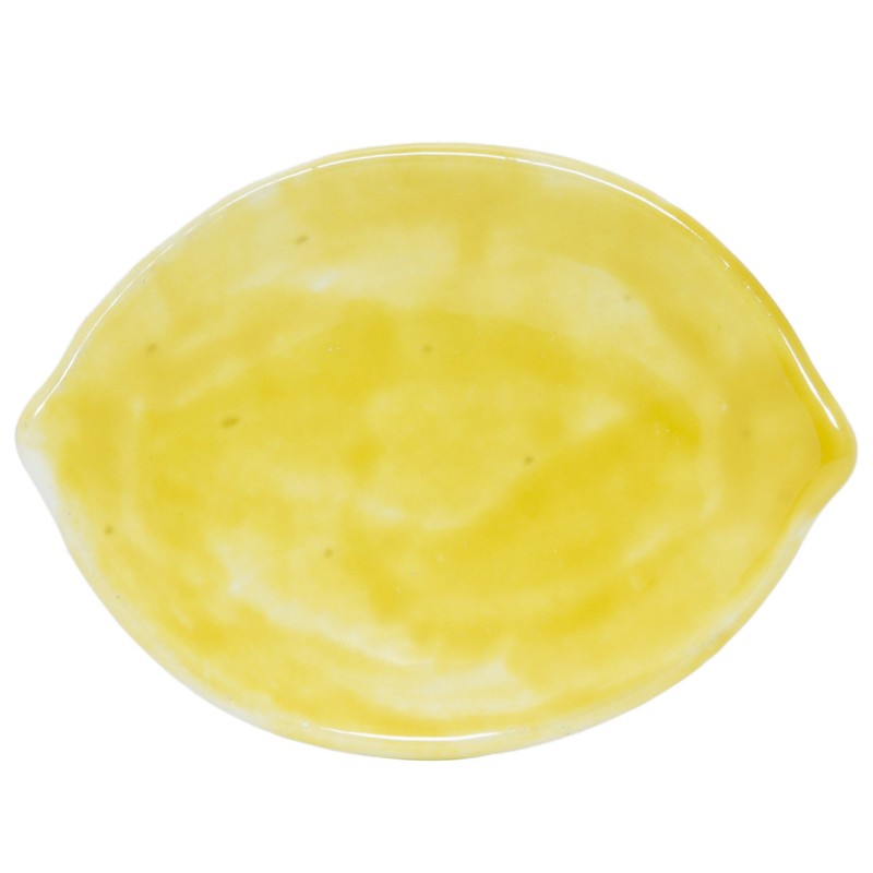 光陽 Pottery 小皿 Yellow 10 X 13.5 cm Lemon 小皿